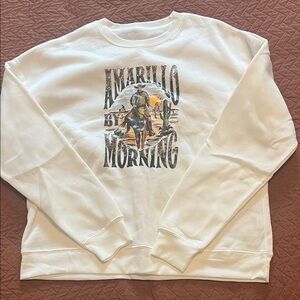 SHEIN White Graphic Sweatshirt